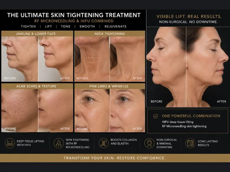 Results of combined treatment for the ultimate skin tightening treatment Hounslow